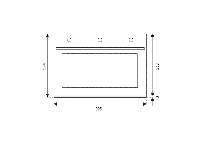 90 cm wall oven