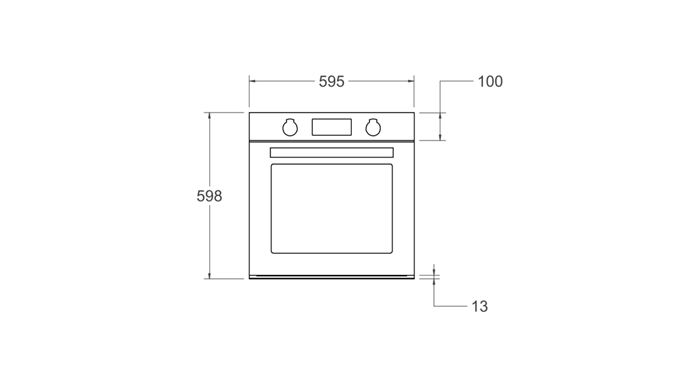 60cm Electric Built-in oven LCD display | Bertazzoni