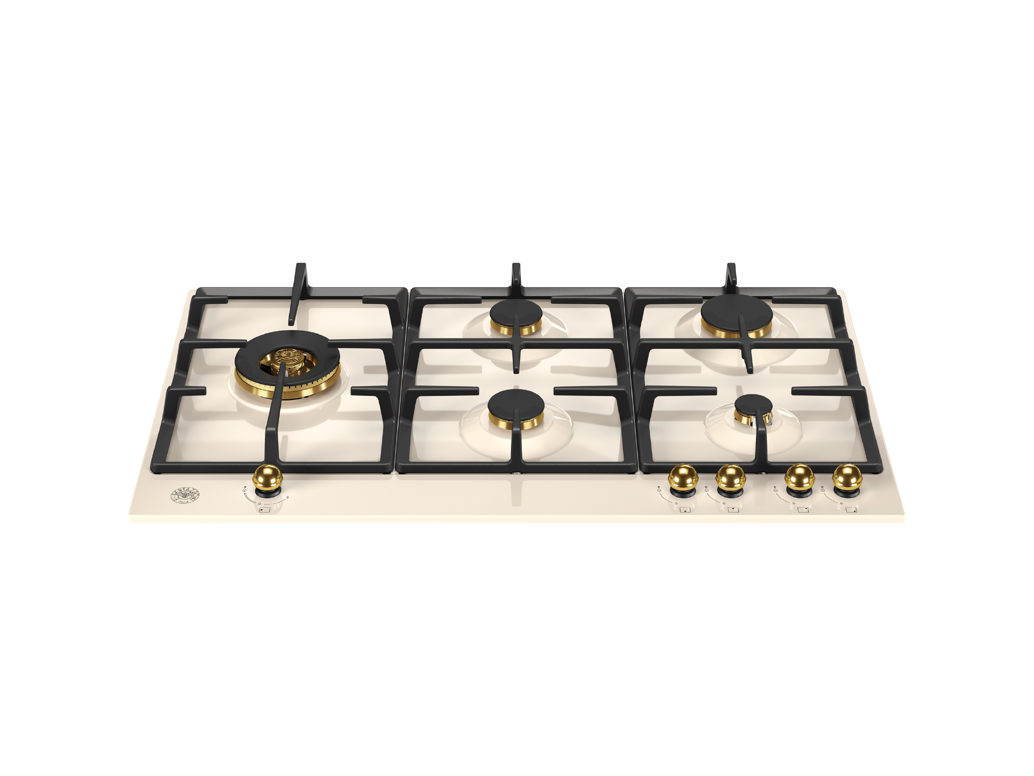 90 cm Gas hob with lateral dual wok | Bertazzoni